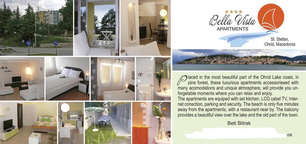 Bella Vista Apartments Ohrid Extérieur photo